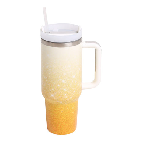 Stay Hydrated in Style – Gradient 40oz Stainless Steel Tumbler with Handle