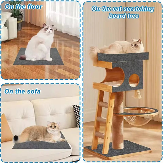Trimmable Cat Scratch Mat – Sofa, Wall, Corner & Furniture Protector