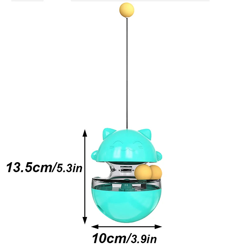 Cat Food Dispensing Ball Toy – Interactive Tumbler Treat Feeder for Cats