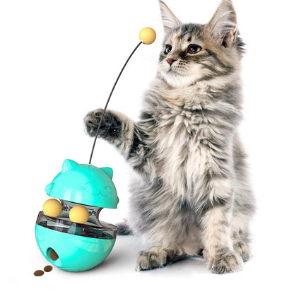 Cat Food Dispensing Ball Toy – Interactive Tumbler Treat Feeder for Cats