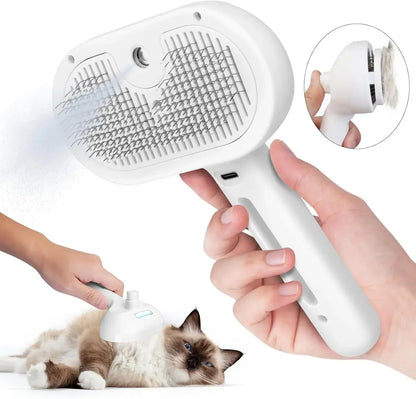 Water Mist Pet Grooming Comb – Anti-Static Hair Remover for Cats & Dogs