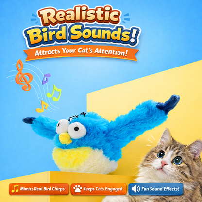 Interactive Flapping Bird Plush Toy for Cats & Dogs – Bite-Resistant Electric Pet Toy